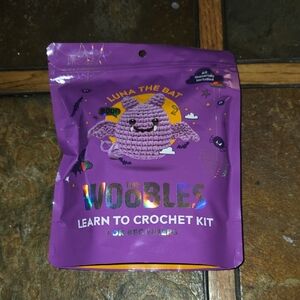 The Woobles Luna the Bat Crochet Kit - Vibrant Purple